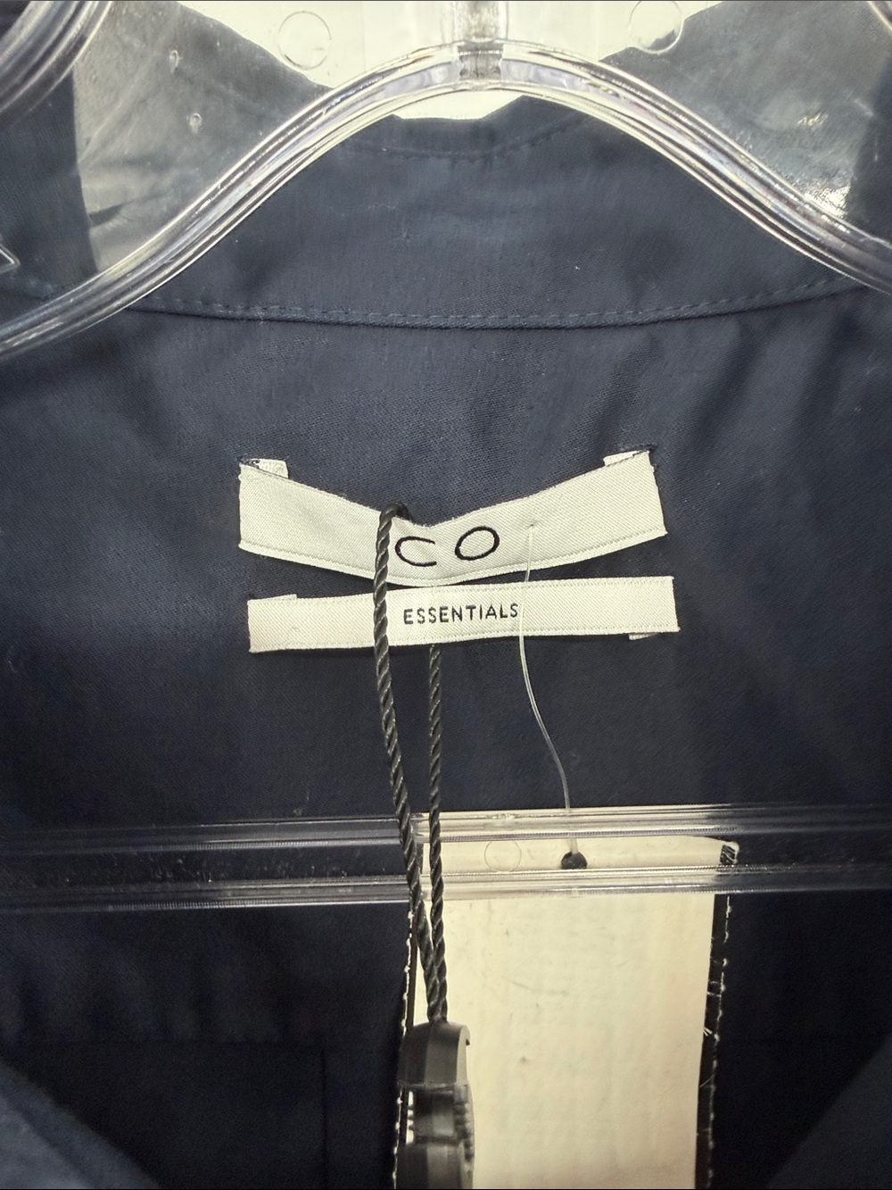 Co Essentials Women's A-line Buttondown Shirt - Navy - Small - New with tags - Picture 2 of 8
